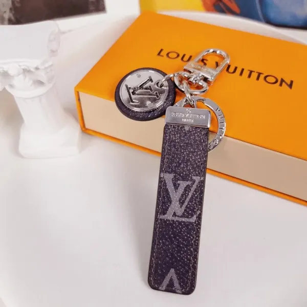 Louis Vuitton Crab Charm Monogram Sky Blue Leather Keychain - 65