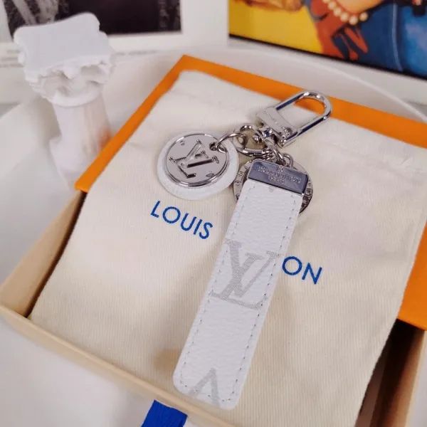 Louis Vuitton Crab Charm Monogram Sky Blue Leather Keychain - 67