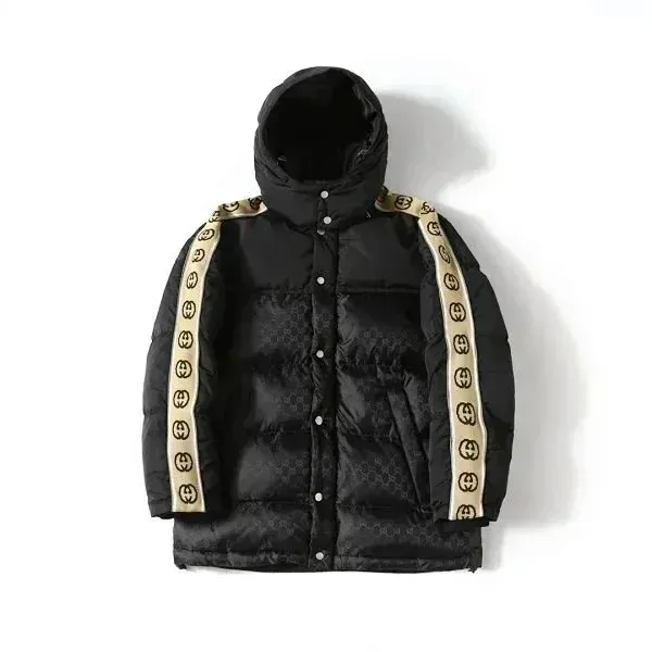 Gucci GG Monogram Navy Blue Hooded Down Vest - 8