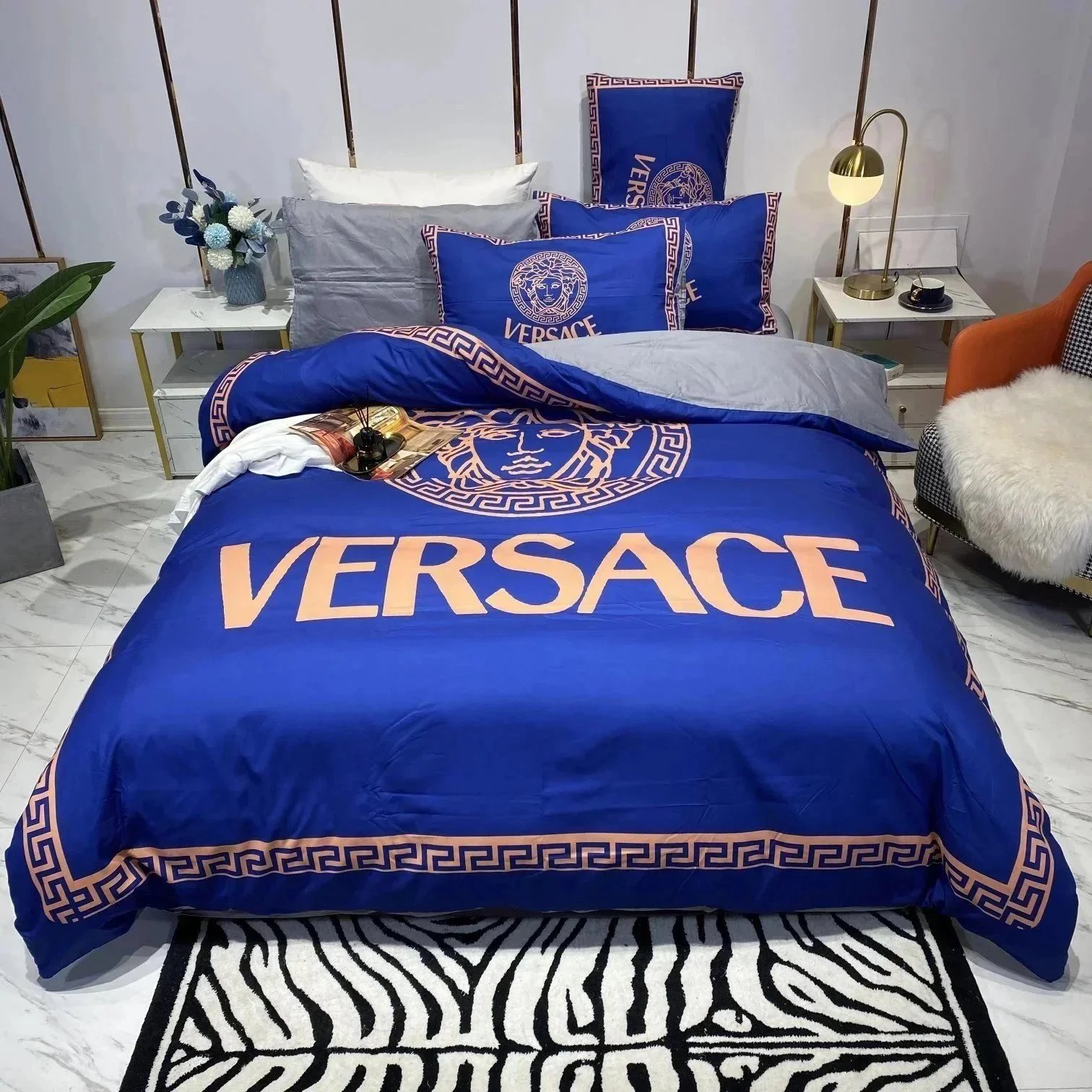 Louis Vuitton Uncategorized Four-Piece Logo-Print Bed Sheet Set — 25 1.8mm
