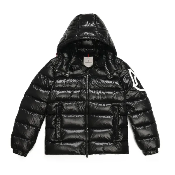 Moncler Maya Long Black Down Jacket - 14