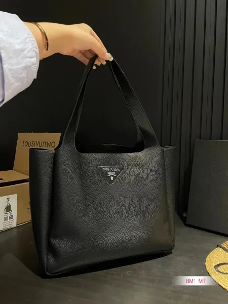 Prada Galleria Saffiano Leather Handbag in Light Gray Handbags - 2