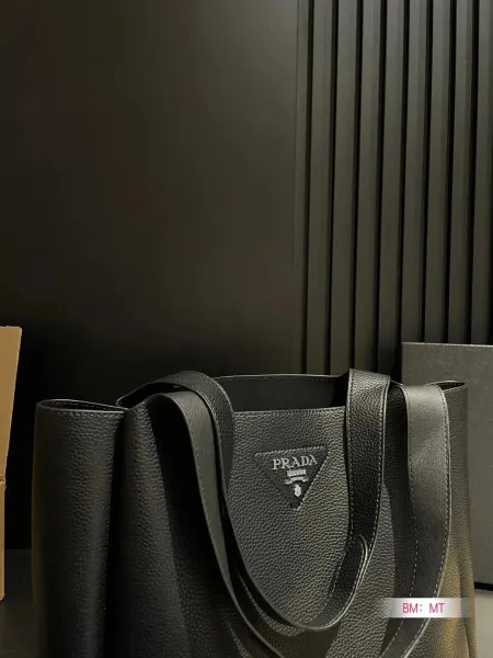 Prada Galleria Saffiano Leather Handbag in Light Gray Handbags - 3