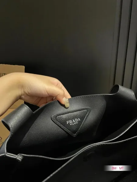 Prada Galleria Saffiano Leather Handbag in Light Gray Handbags - 9