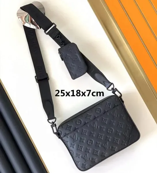 Louis Vuitton Monogram Box Chain Bag Black Crossbody Bag - 11
