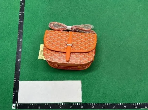 Goyard Saint Louis Mini Orange Chevron Crossbody Bag - 1