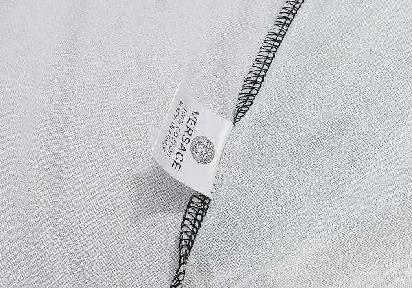 Versace Baroque Logo Print White Polo - 8