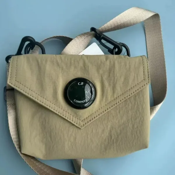 C.P. Company Lens Flap Crossbody Bag Beige - 1