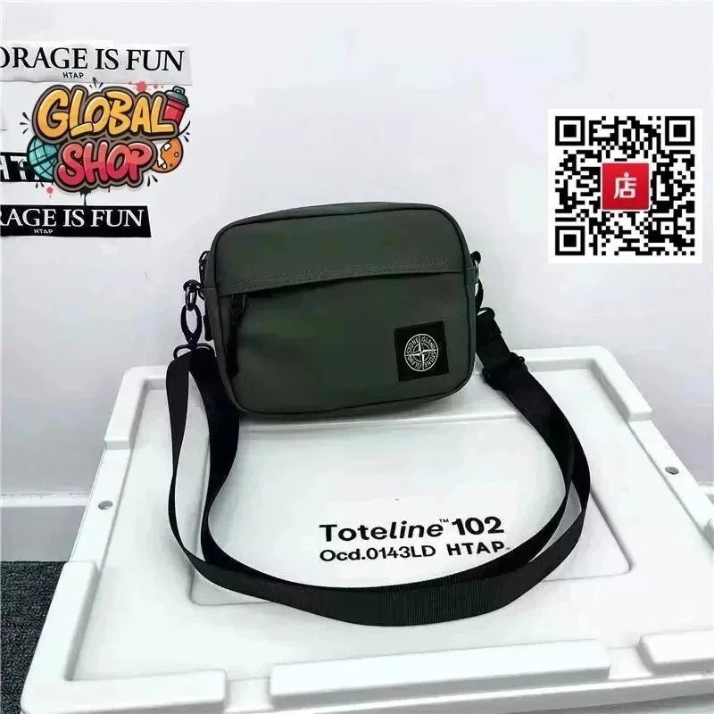 Stone Island Compass Logo Backpack Black/Gray - 9