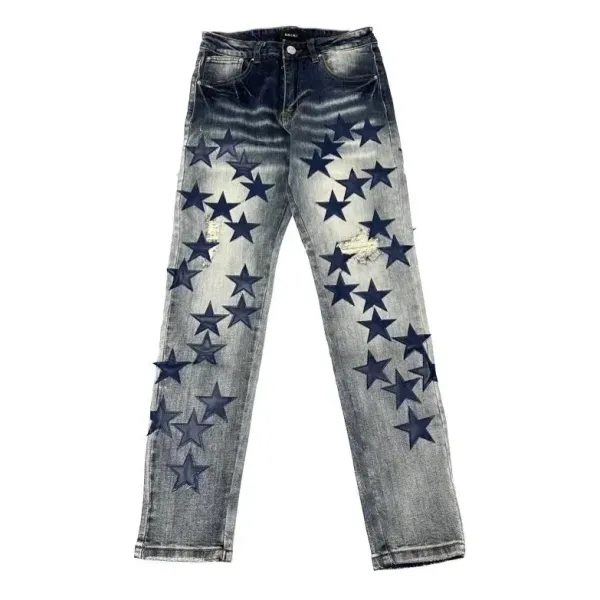 Gallery Dept. Distressed Patchwork Black Jeans - 2