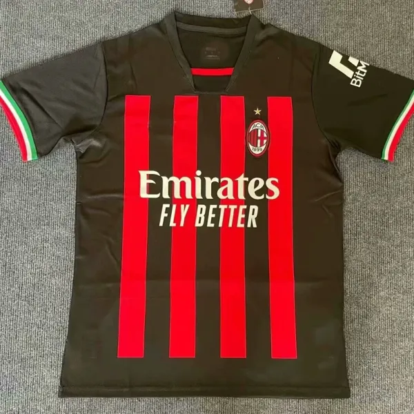 AC Milan 2023-24 Third Jersey Black with Lime Green Accents Jersey - 8