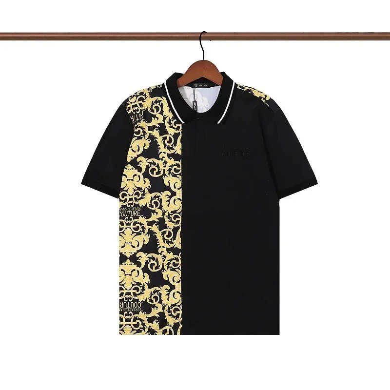 Versace Baroque Logo Print White Polo - 24
