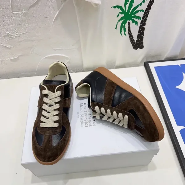 Maison Margiela Replica Sneakers Yellow Suede Sneakers - 12