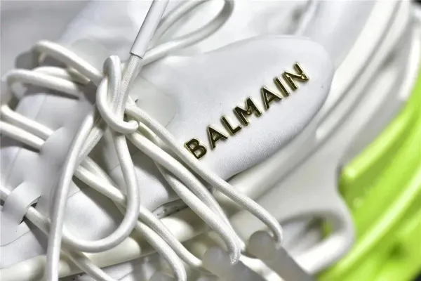 Balmain X-Runner Black and White Monogram Print Chunky Sneakers - 3