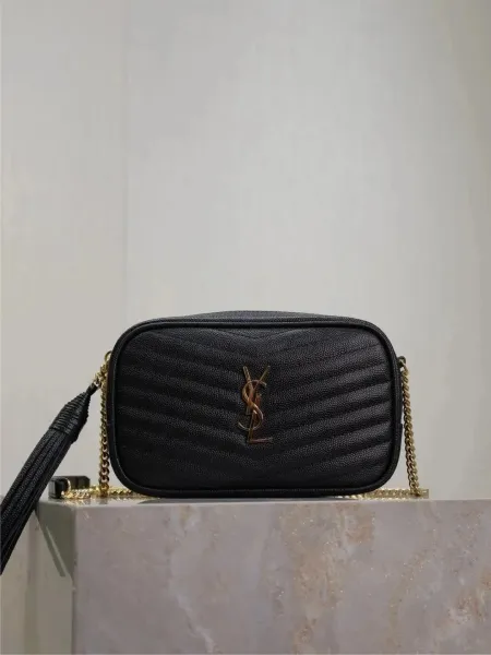 Saint Laurent Monogram Envelope Shoulder Bag Gray - 8
