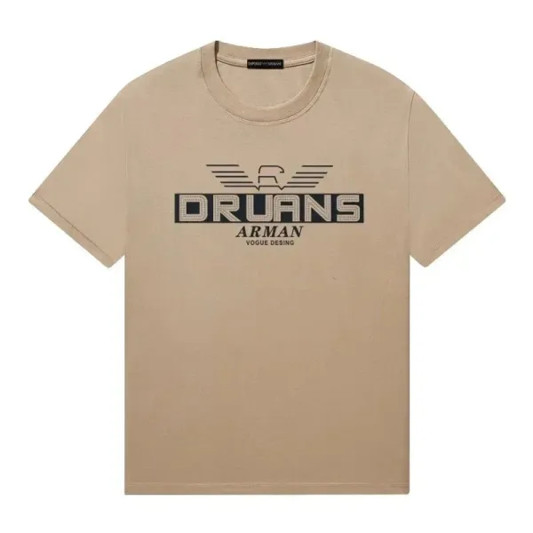 Emporio Armani x Druans Beige Graphic T-Shirt - 1