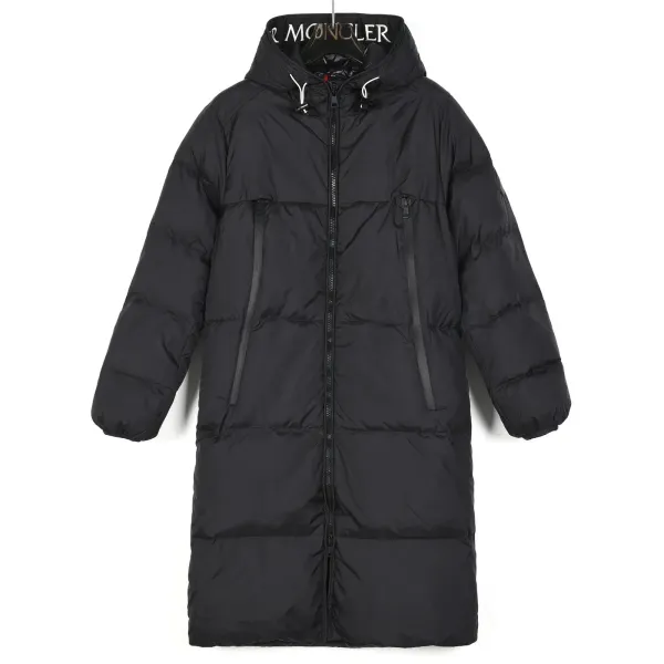 Moncler Maya Long Black Down Jacket - 26