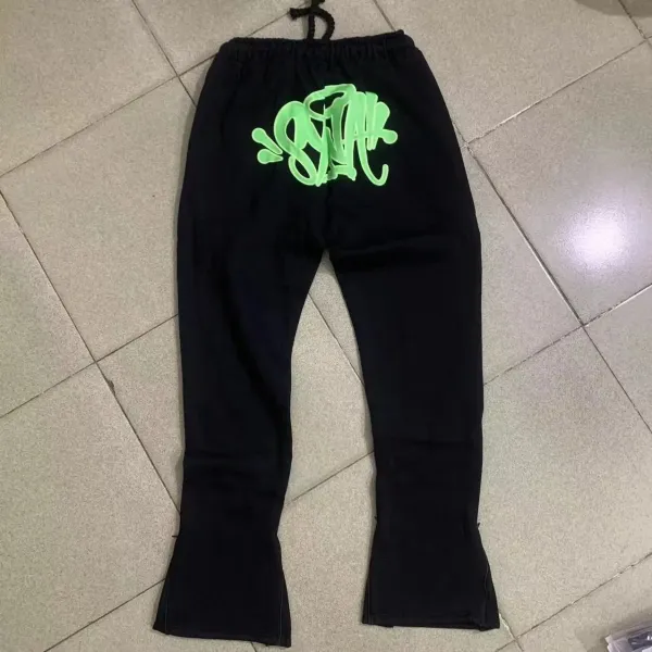 GRA Graffiti Logo Black Hoodie and Sweatpants Set - 24