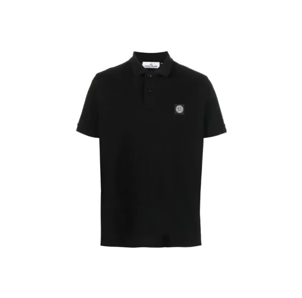 Stone Island Ribbed Polo Blue - 3
