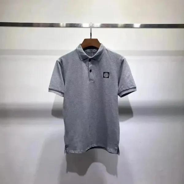 Stone Island Ribbed Polo Blue - 10