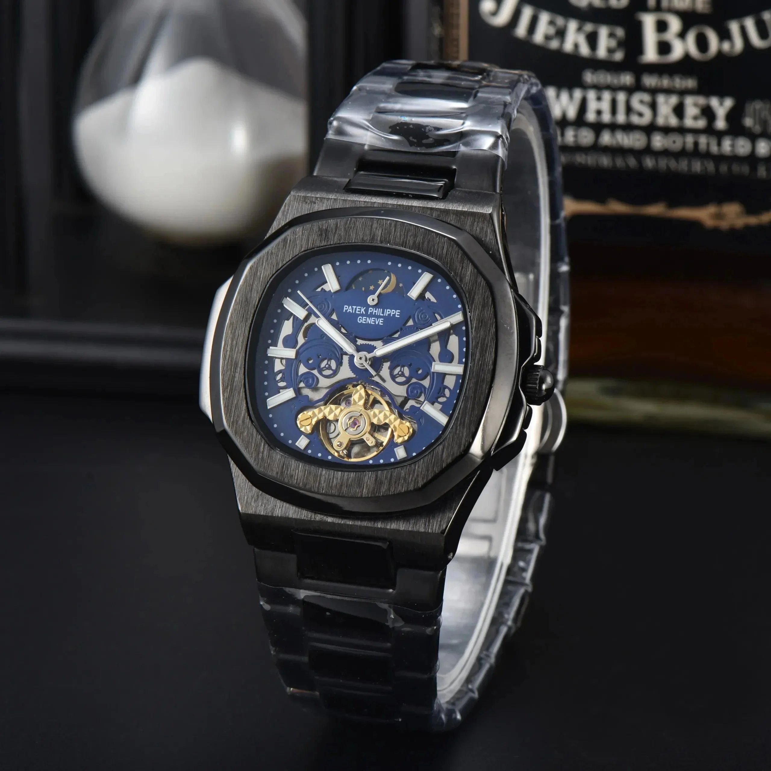 Patek Philippe Watches Stainless Steel Bracelet Watch with Crystal Bezel image 2