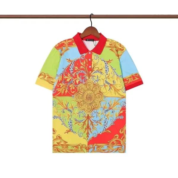 Versace Baroque Logo Print White Polo - 23