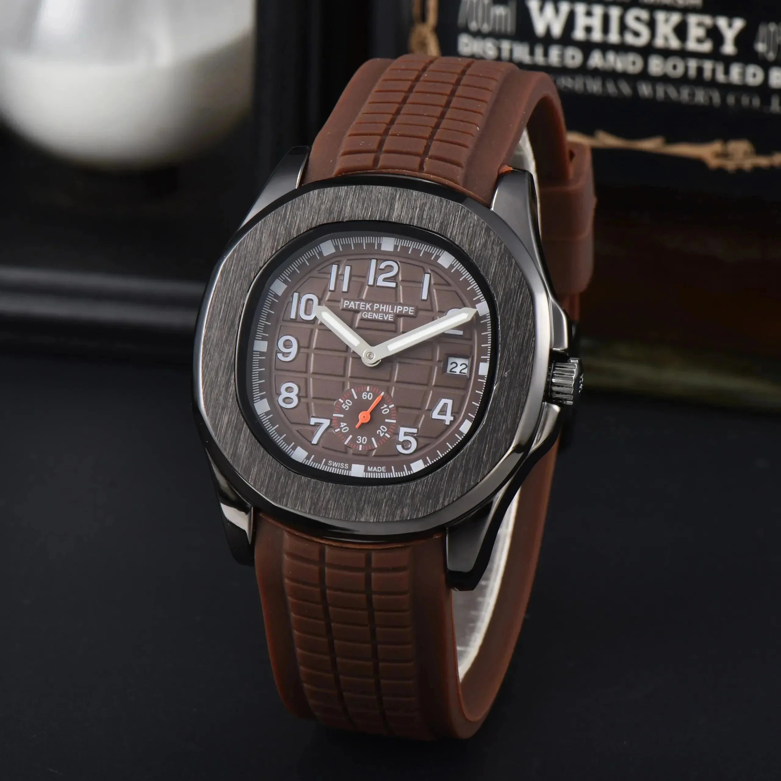 Patek Philippe Watches Stainless Steel Bracelet Watch with Crystal Bezel — 7