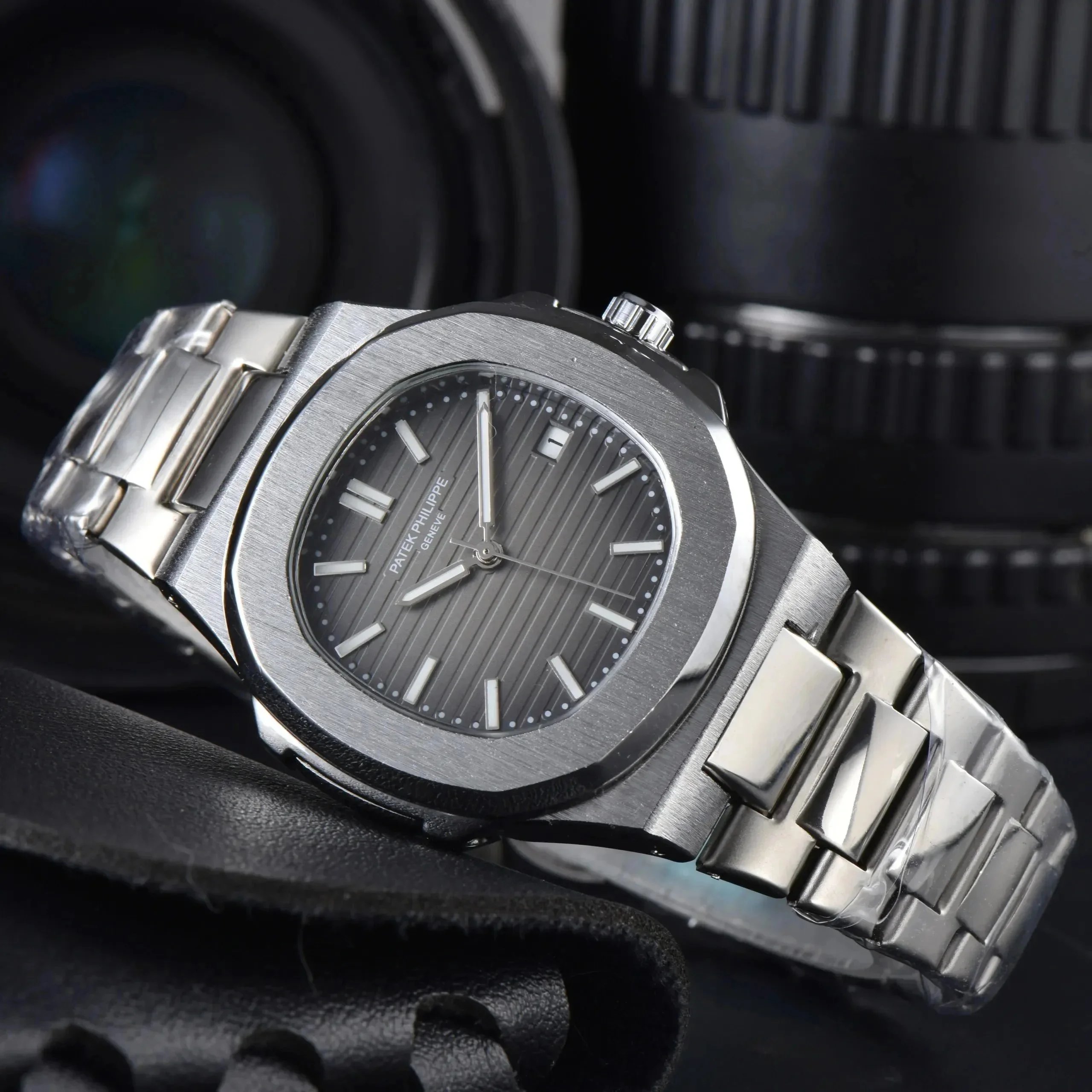 Patek Philippe Watches Stainless Steel Bracelet Watch with Crystal Bezel — 13