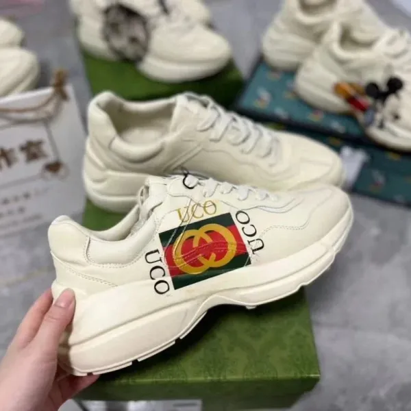 Valentino Garavani VLogo Striped Sneakers White with Green - 30