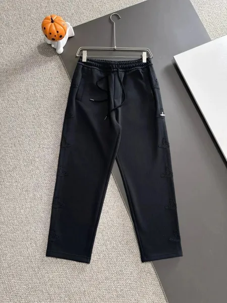 Vivienne Westwood Orb Embroidered Black Sweatpants - 1