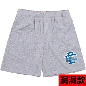Design Mesh Shorts Black with Red Logo - 15