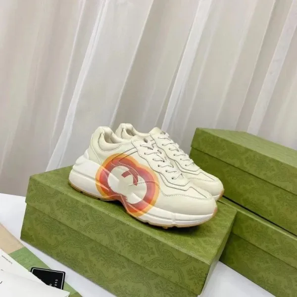 Valentino Garavani VLogo Striped Sneakers White with Green - 12