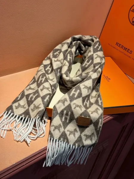 JAC Faux Fur Ear Muffs and Scarf Set Brown Accessories - 14