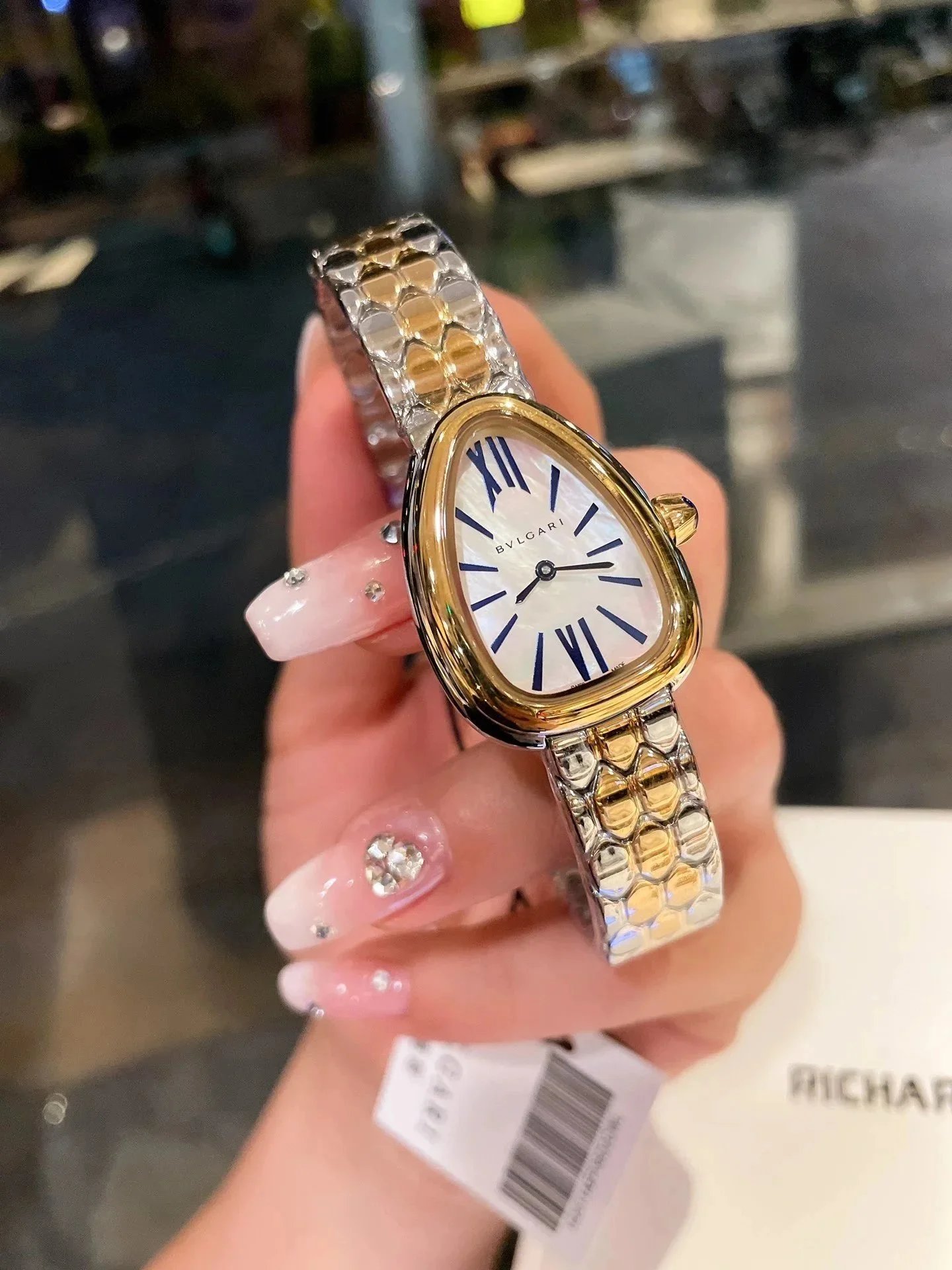 Bvlgari Watches Serpenti Seduttori diamond-set bracelet watch — 36