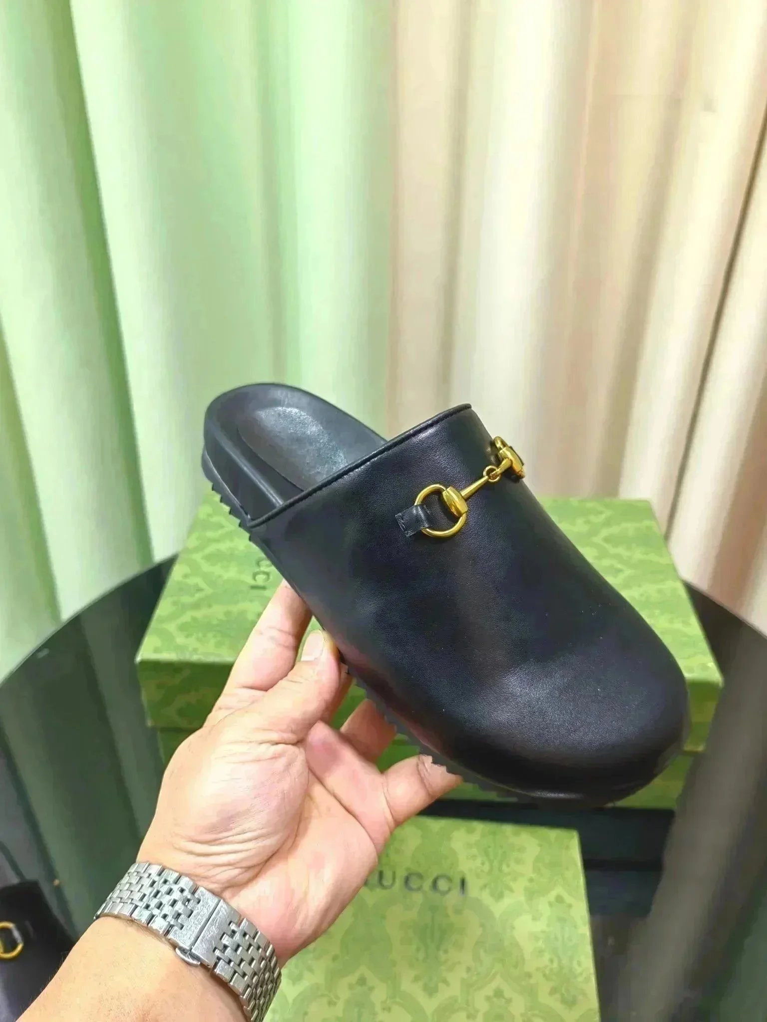 Gucci Slippers Platform GG monogram slide — 16