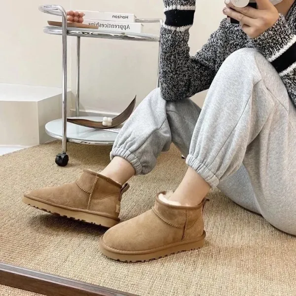 UGG Fluff Yeah Platform Slide Gray Sandals - 36