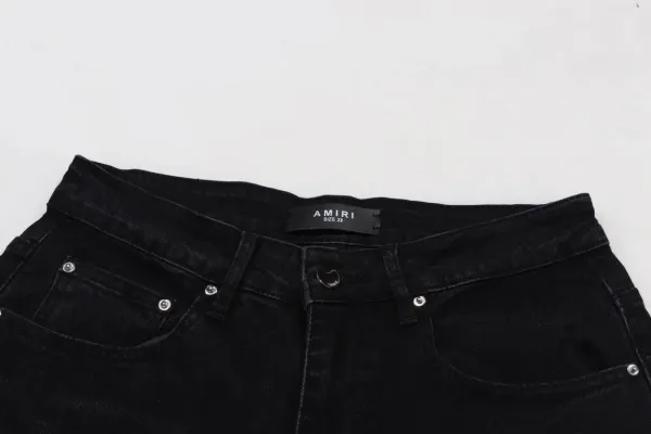 Amiri MIRI Embroidered Denim Jeans Navy - 4