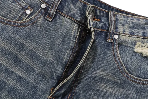 Amiri MIRI Embroidered Denim Jeans Navy - 20
