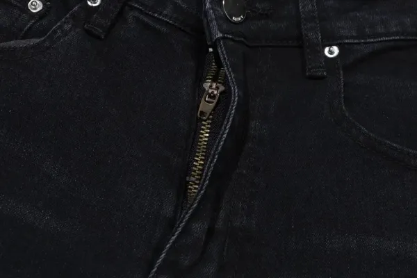 Amiri MIRI Embroidered Denim Jeans Navy - 5