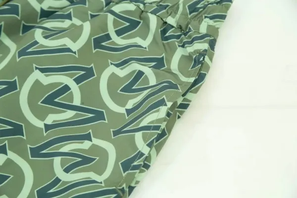 Off-White Monogram Print Brown Yellow Shorts - 34