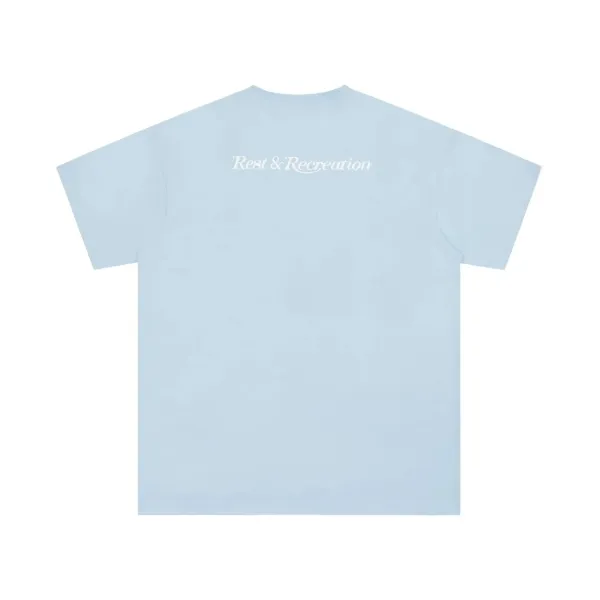 Rest & Recreation Logo Embroidered Pink T-Shirt - 39
