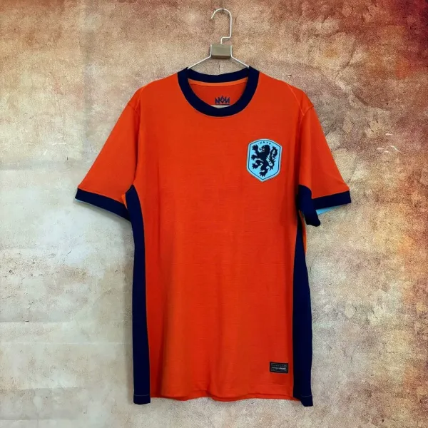 Netherlands National Team 2024 Home Jersey Orange Navy - 1