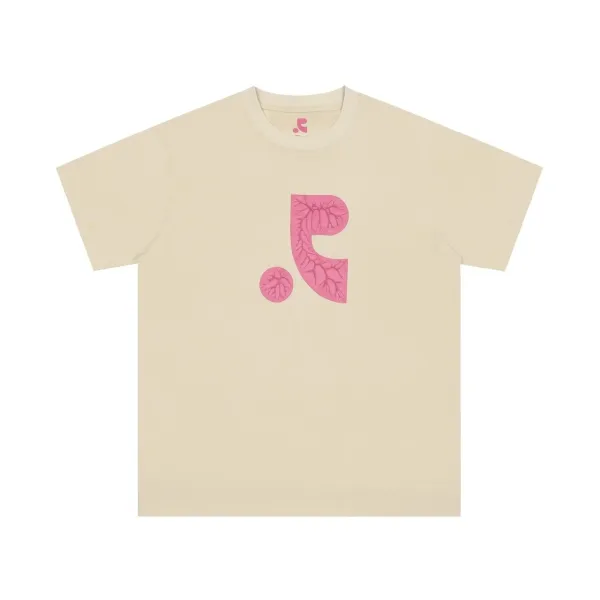 Rest & Recreation Logo Embroidered Pink T-Shirt - 47