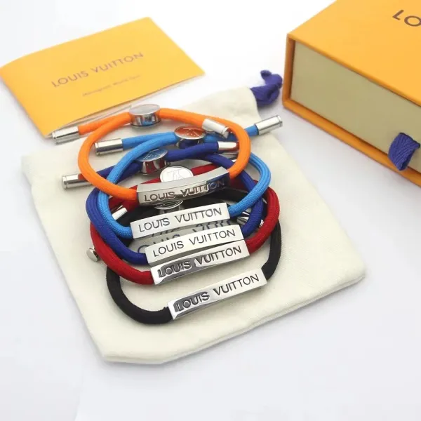 Louis Vuitton Monogram World Tour Blue Rope Bracelet - 9