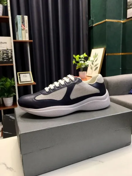 Prada Re-Nylon Green and White Sneakers - 18