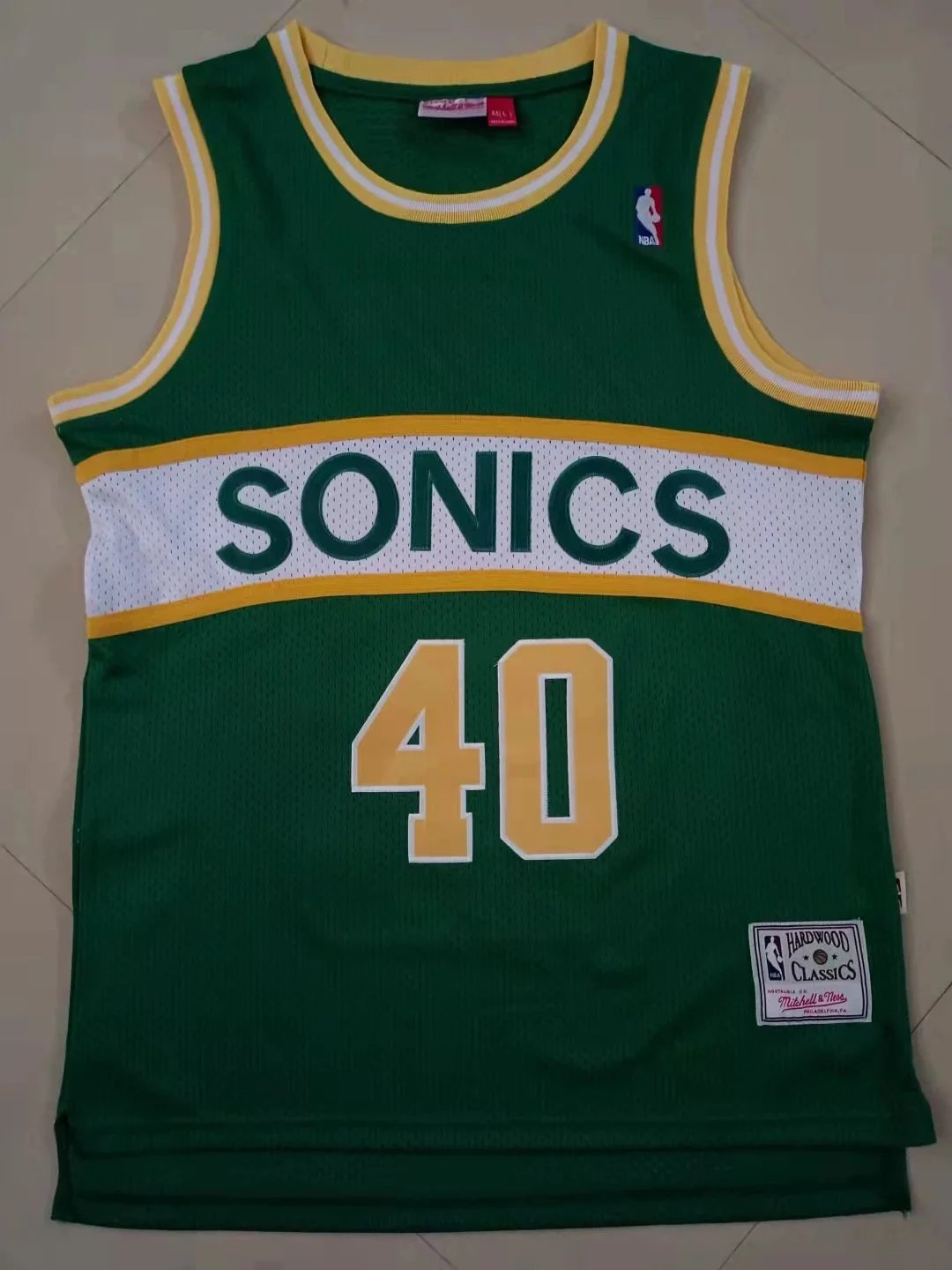 Mitchell & Ness Hardwood Classics Seattle SuperSonics #40 Green Jersey - 14