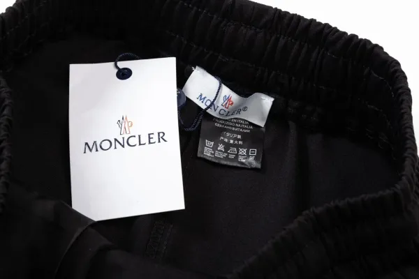 Moncler Genius Shorts White with Red Stripe and Logo - 17