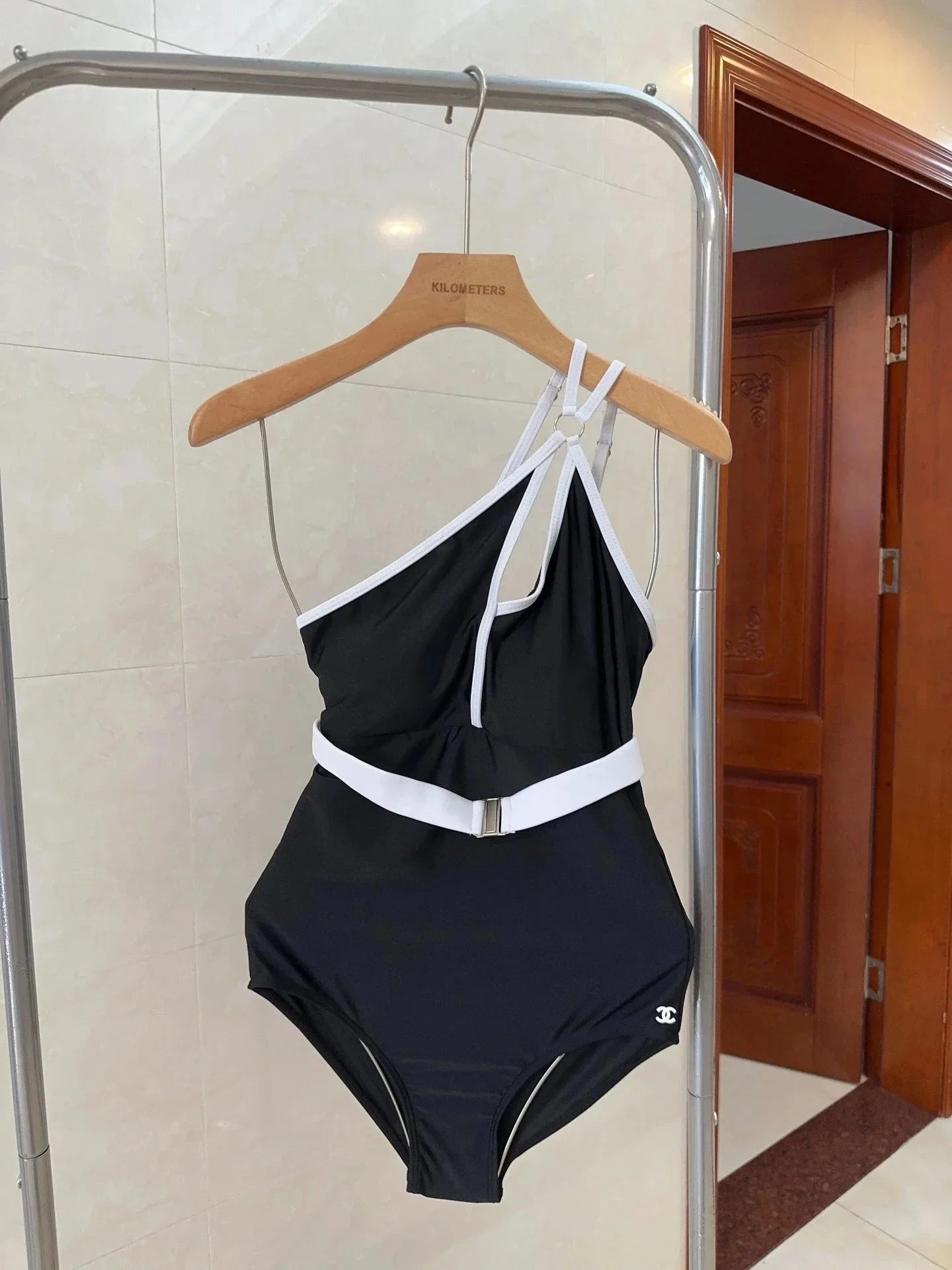 Chanel Quilted Zip-Front Bodysuit White Activewear - 17