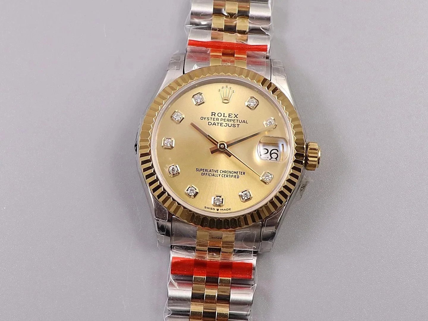 Rolex Datejust 26mm Chocolate Dial Diamond Bezel Steel Watch - 7