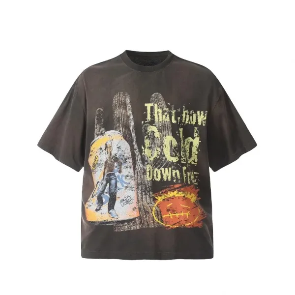 Gallery Dept. That Cold Down Fire Graphic T-Shirt Black - 13